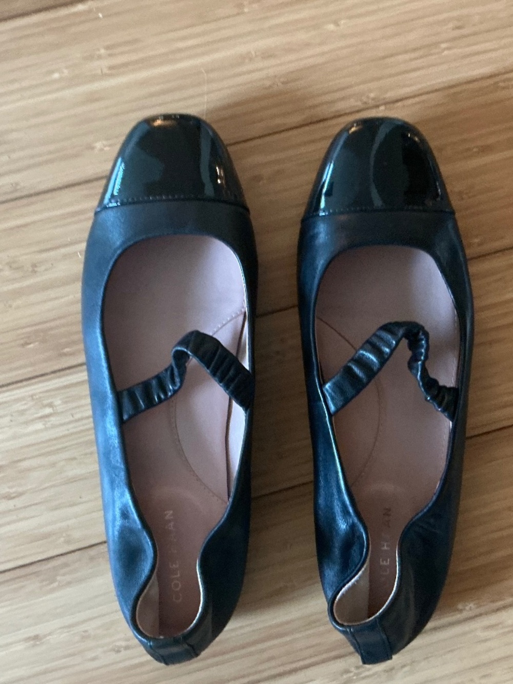 Cole Haan women’s leather black ballet flats